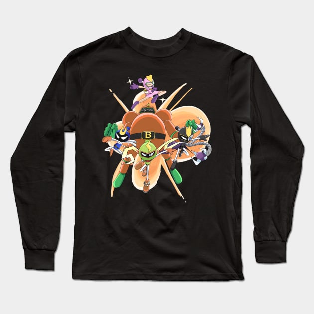 The Five Dastardly Bombers! [V2] Long Sleeve T-Shirt by MORI.ENA